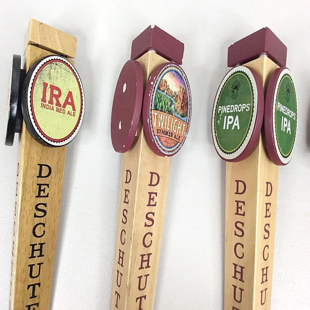 Lot of 5 Deschutes Brewing Beer‎ Tap Handles IRA Pinedrops IPA Hop in the Dark